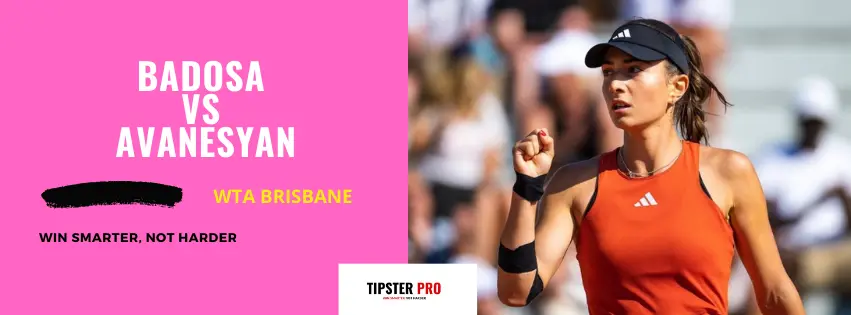 Pronostico Badosa vs Avanesyan WTA Brisbane 31/12/24 Parlay Tennis WTA